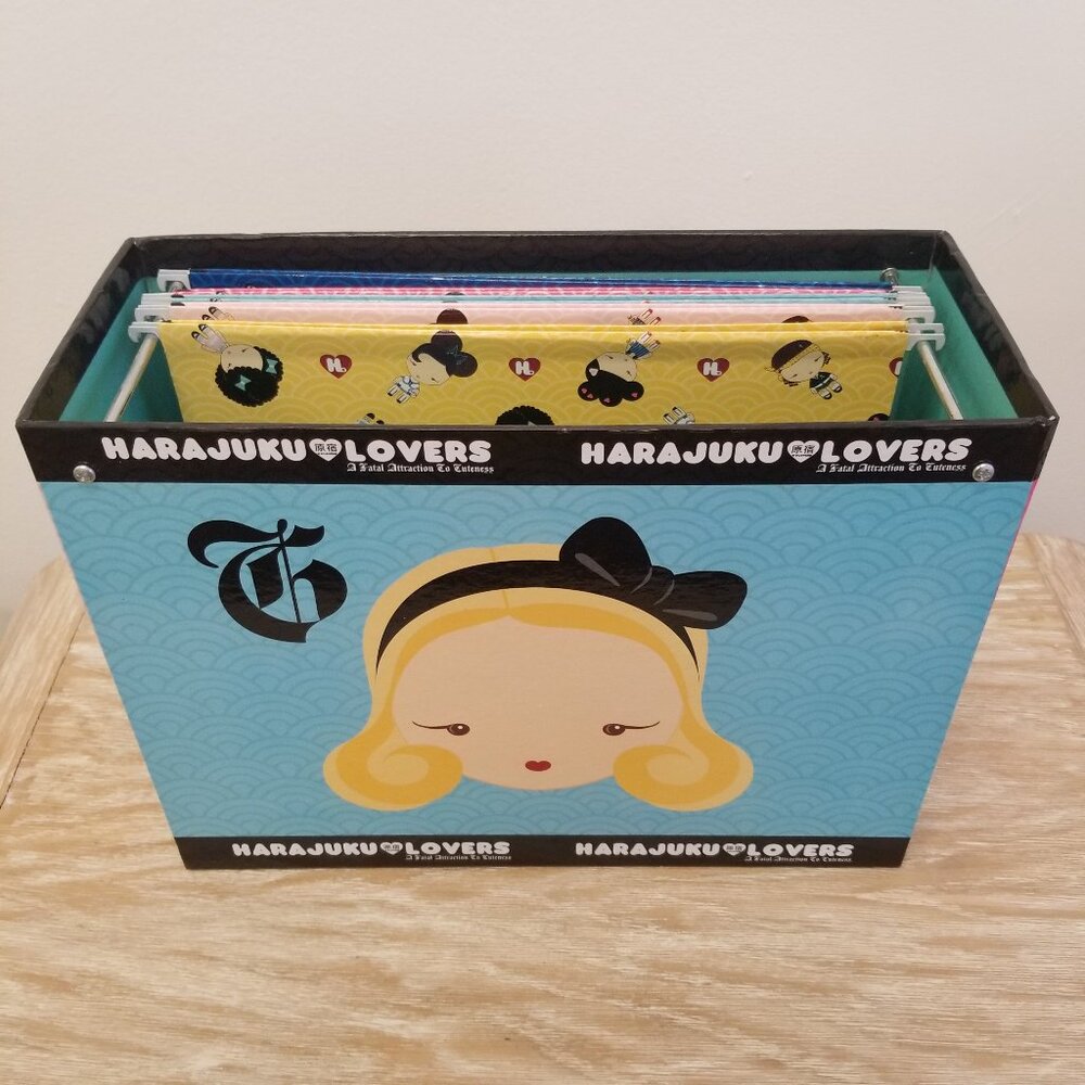 Gently Used- Harajuku Lovers File Case With 5 Hanging Folders by Gwen Stefani
